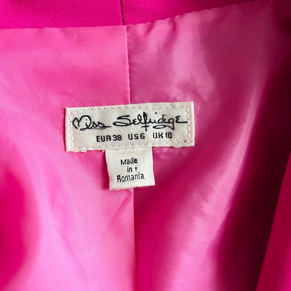 Miss Selfridge Neon Pink Blazer - Picture 8 of 8